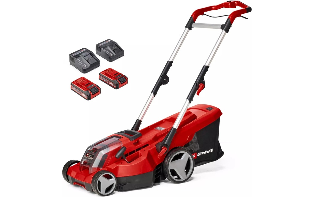 Einhell Professional Tondeuse à gazon sans fil RASARRO 36/36 Kit, 2 x 3.0Ah Plus