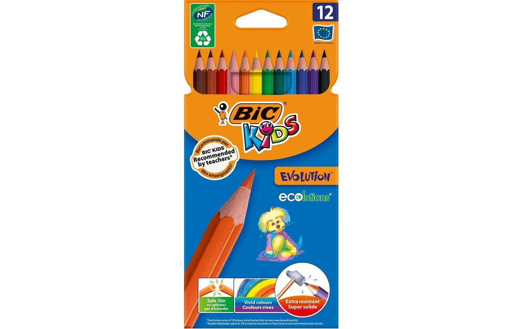 [119829029] BIC Crayon coul.Kids Evolut. 12pcs (12 pces)