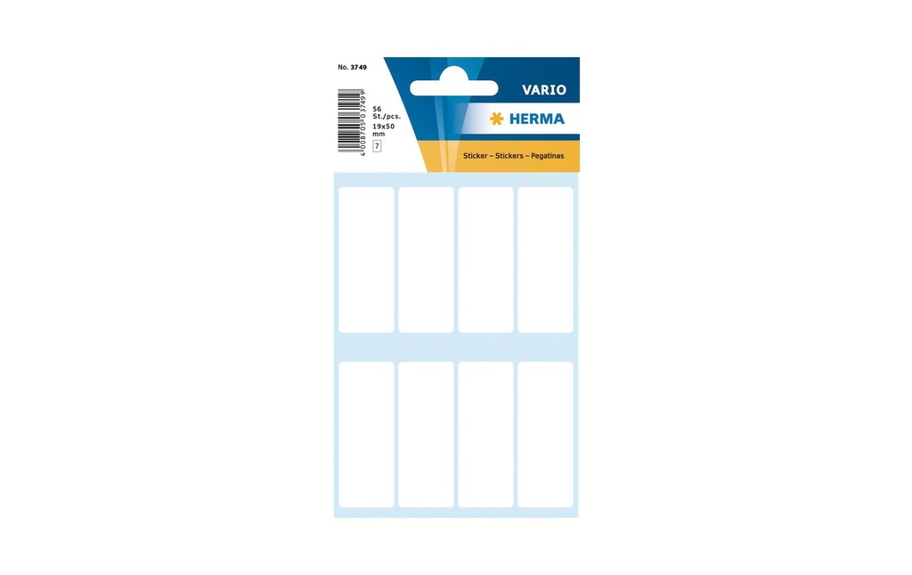 HERMA Etiquettes Vario 19x50mm blanc (7 pces)
