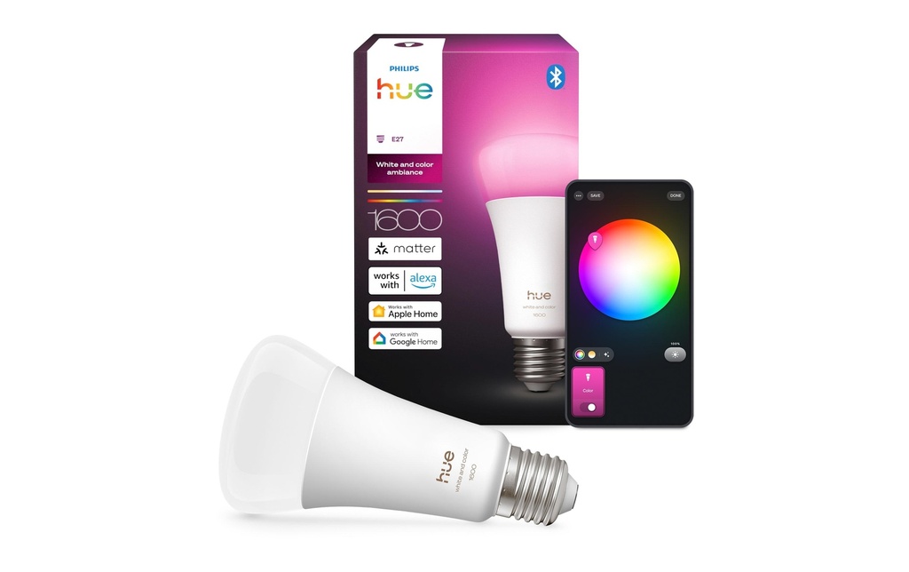 Philips Hue Ampoules White & Col. Amb. pack individuel E27 1600 lm