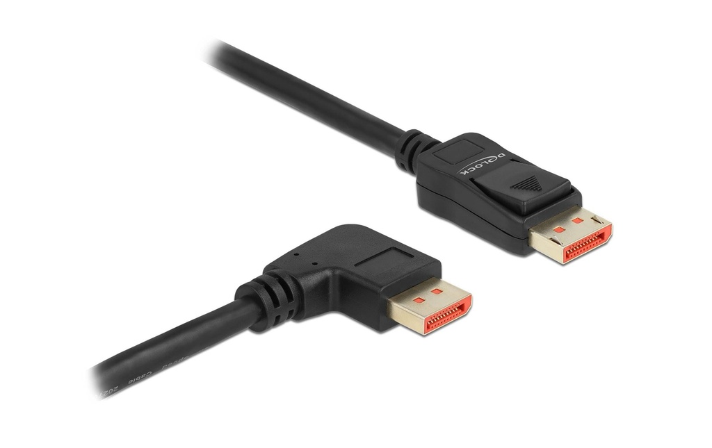 Delock Câble Angle droit DisplayPort - DisplayPort, 2 m