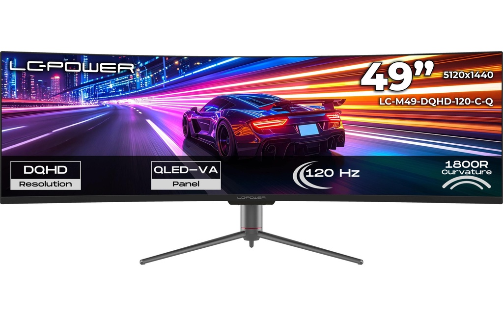 LC-Power Moniteur LC-M49-DQHD-120-C-Q 49 , 5120 x 1440