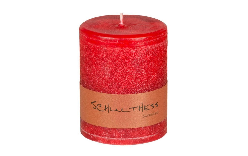 Schulthess Kerzen Bougie Rouge écarlate 12 cm
