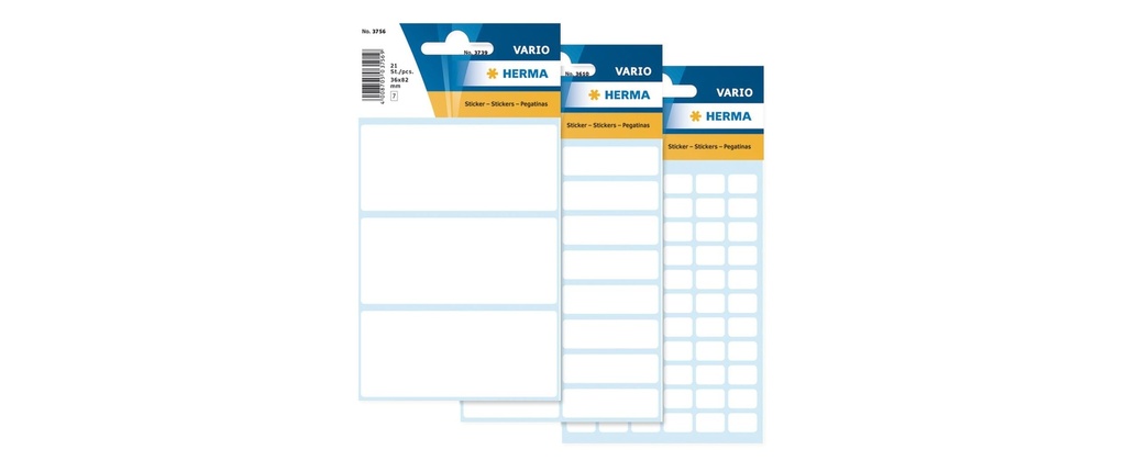 HERMA Etiquettes Vario 36x82mm blanc (7 pces)