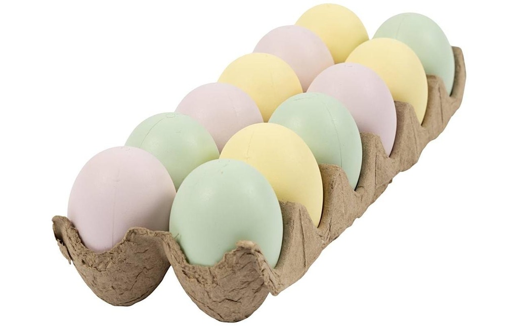 Creativ Company Œufs en plastique 6 pièces, couleur pastel