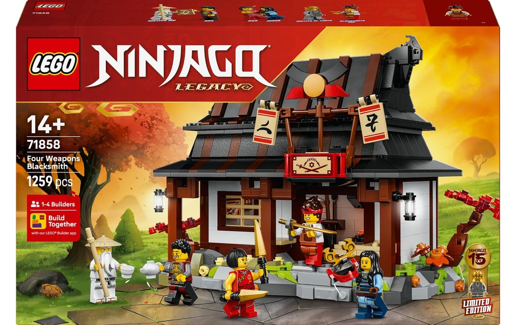 LEGO® Ninjago 15e anniversaire – La forge des quatre armes 71858