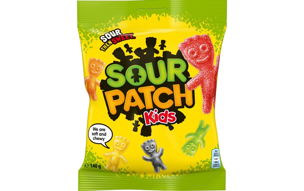 Sour Patch Kids Bonbons gommeux Sacs Sour Patches 140 g