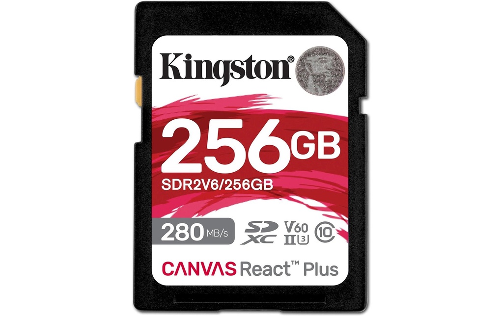 Kingston Carte SDXC Canvas React Plus V60 256 GB