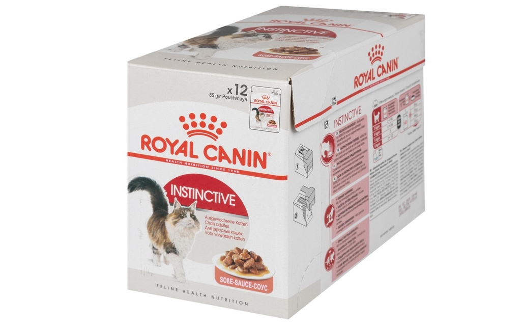Royal Canin Alimentation humide Instinctive en sauce, 12 x 85 g