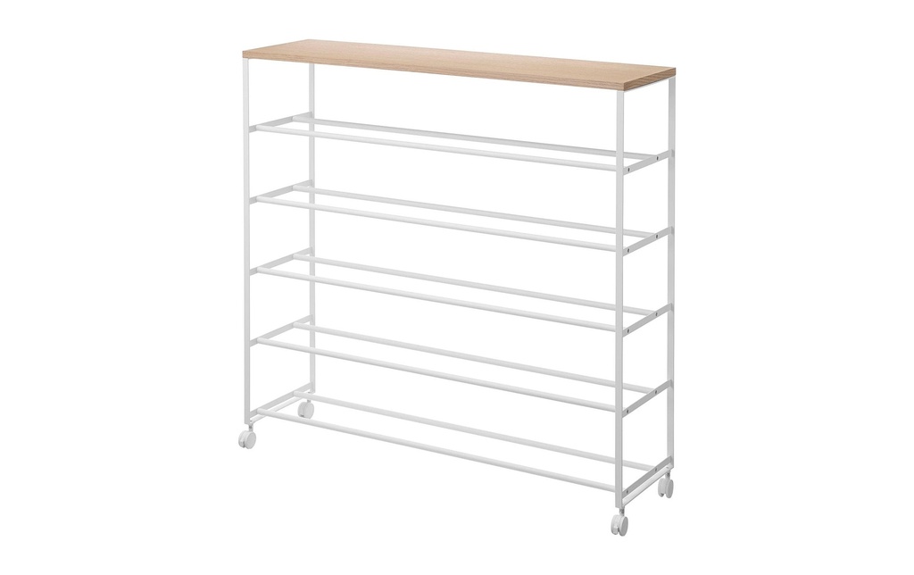Yamazaki Armoire à chaussures Tour 90.5 x 87 cm Blanc