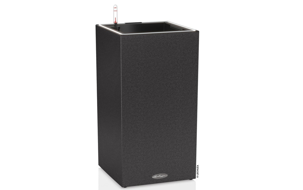 Lechuza Pot de fleur Canto Stone 30 High LED, Graphite