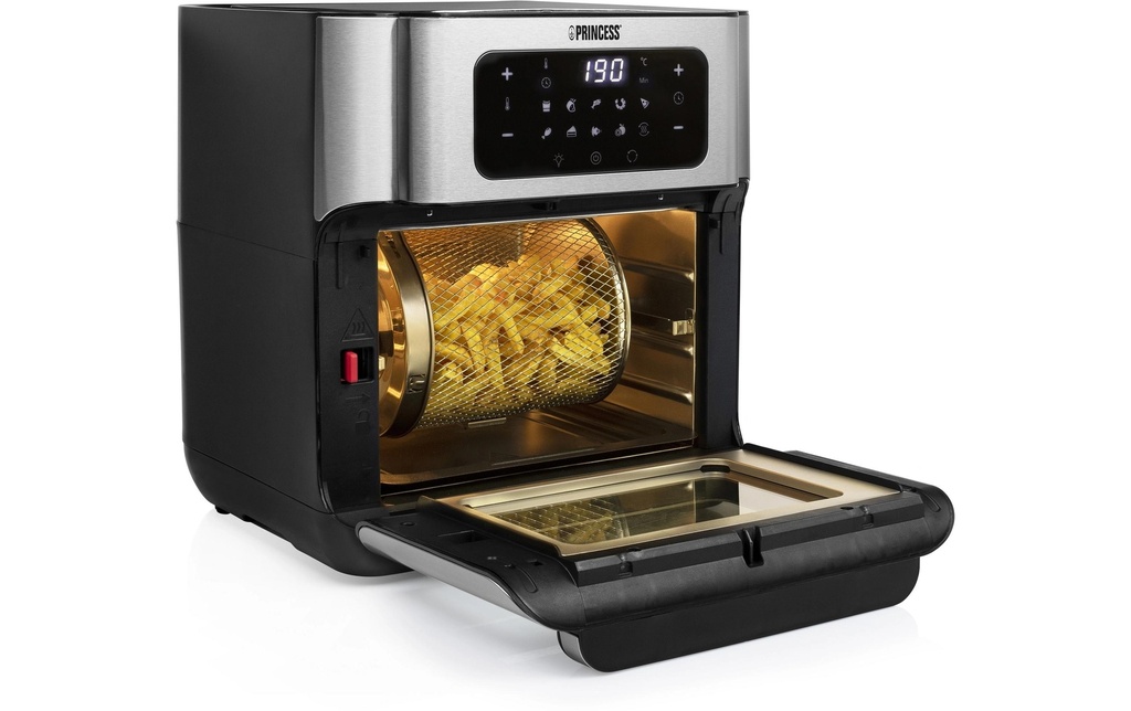 Princess Four à air chaud avec fonction friture 10 l, noir