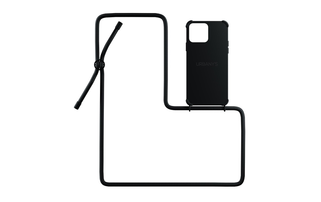 Urbany's Necklace Case iPhone 14 Pro Max All Black Matt
