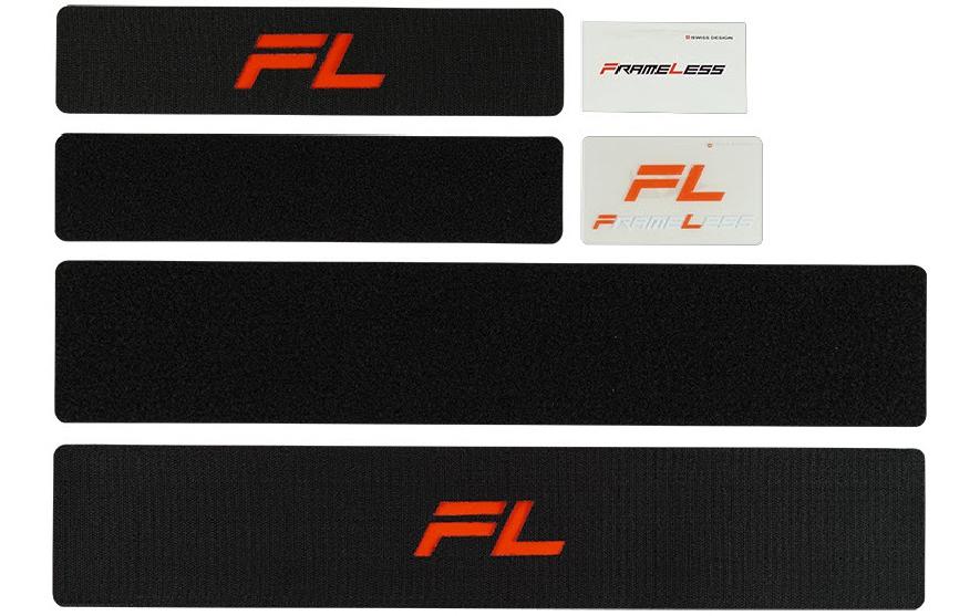 Frameless Kits de Supports de plaque d’immatriculation Système de velcro, sans cadre