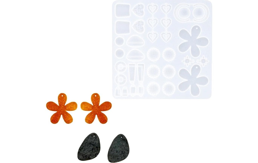 Reslin Moule à couler Silicone Boucles d'oreilles