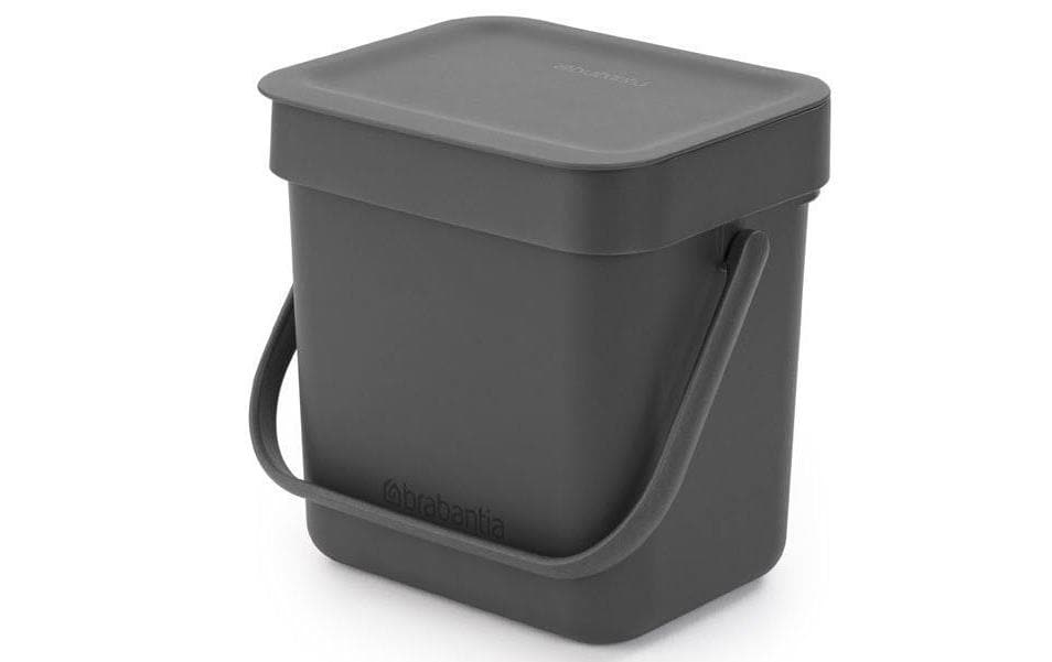 Brabantia Seau à compost Sort & Go 3 l, Gris