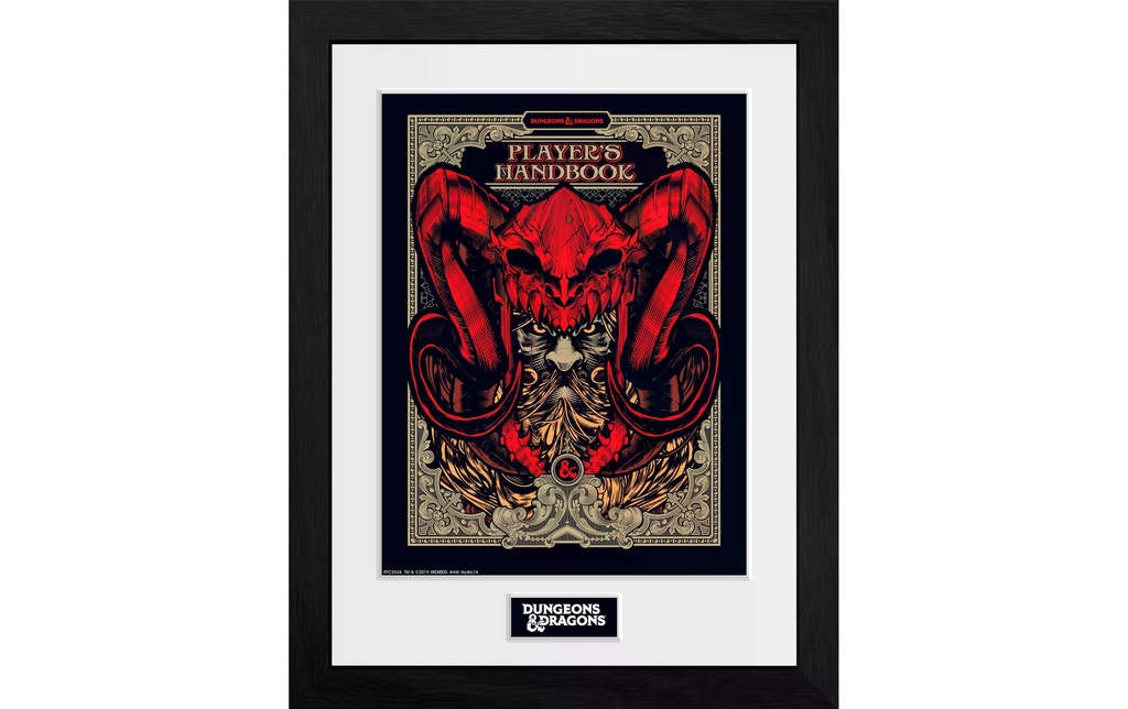 GB eye D&D Framed Print – Players Handbook 30 x 40 cm