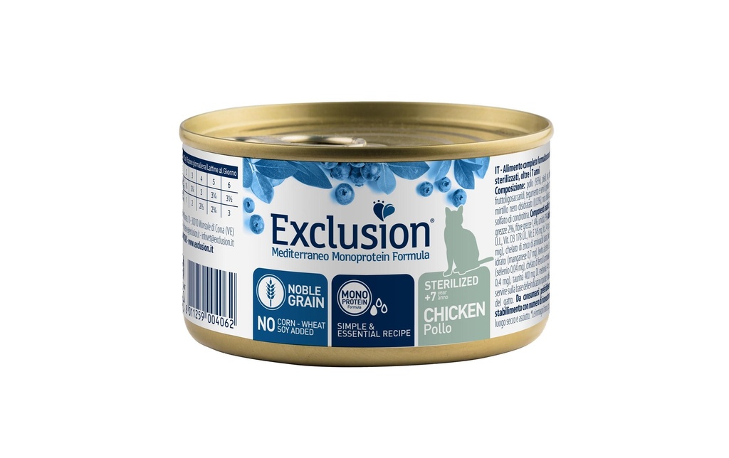 Exclusion Alimentation humide Stérilisé Senior +7 poulet, 85 g