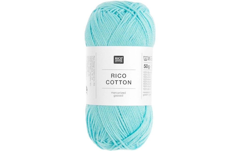 Rico Design Fil de coton Aqua, 50 g, 125 m