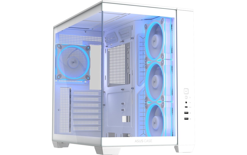 ASUS Boîtier d’ordinateur A32 Plus TG ARGB Blanc
