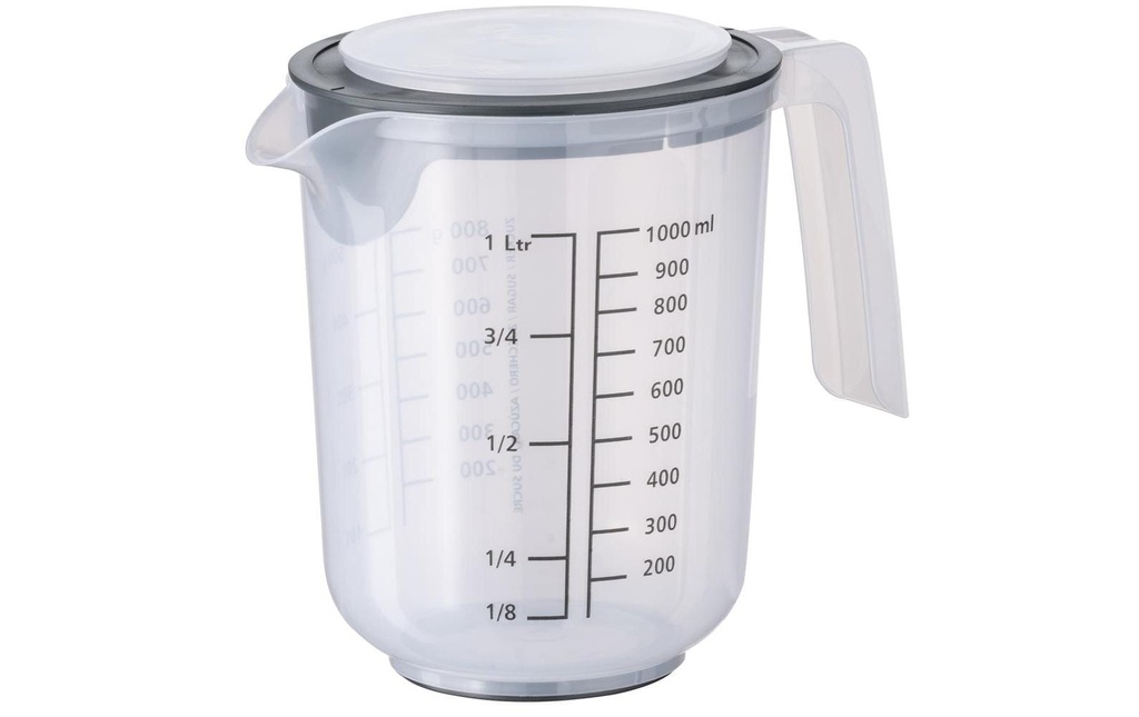 APS Gobelet mélangeur avec couvercle MIXUP 1 l, Transparent