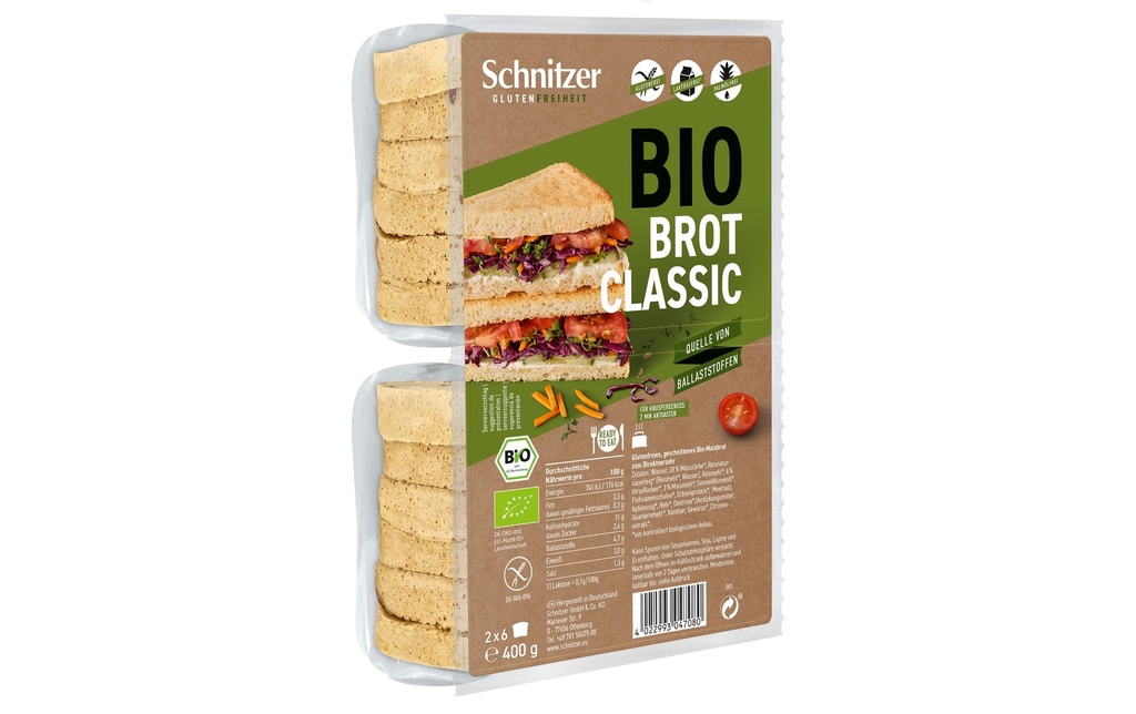 Schnitzer Bio Pain léger en tranches 400 g