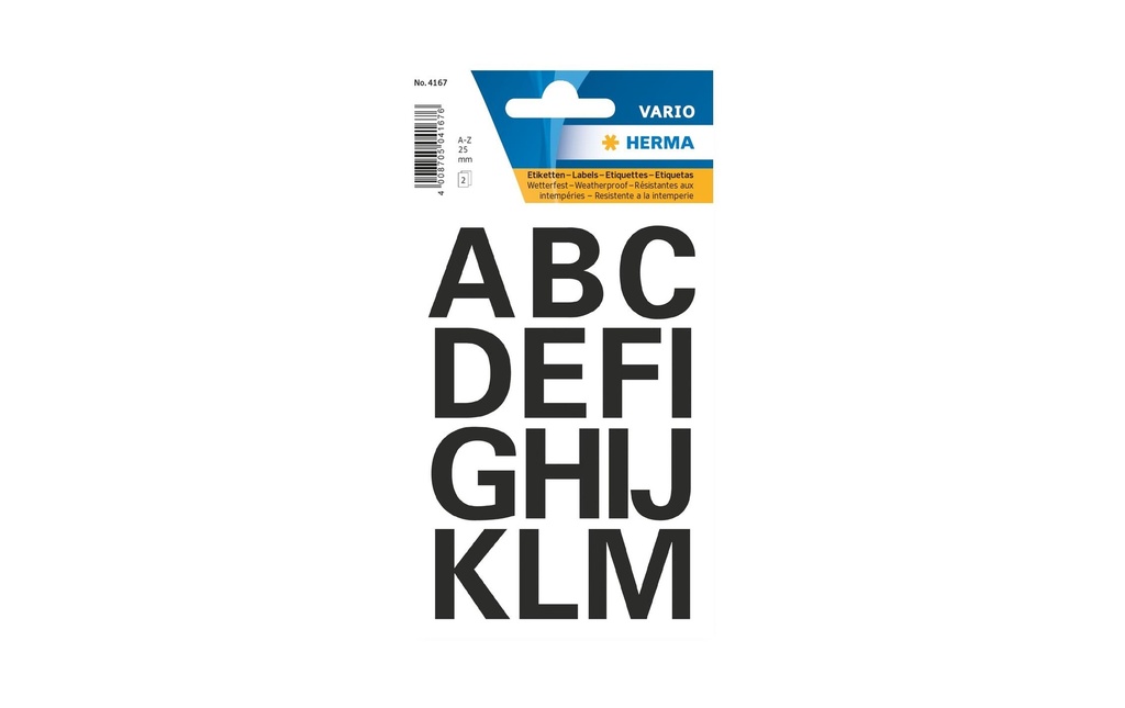 HERMA Lettres adhési.Vario A-Z 25mm (2 pces)