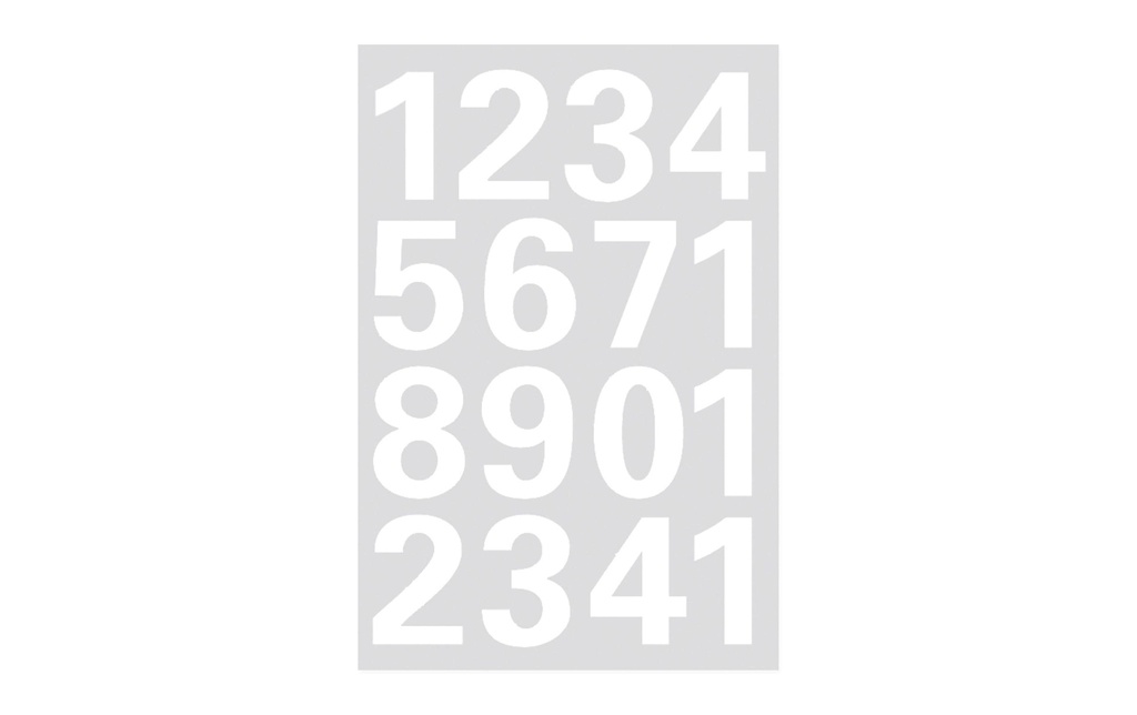 HERMA Chiffres adhés.Vario 0-9 blanc (32 pces)