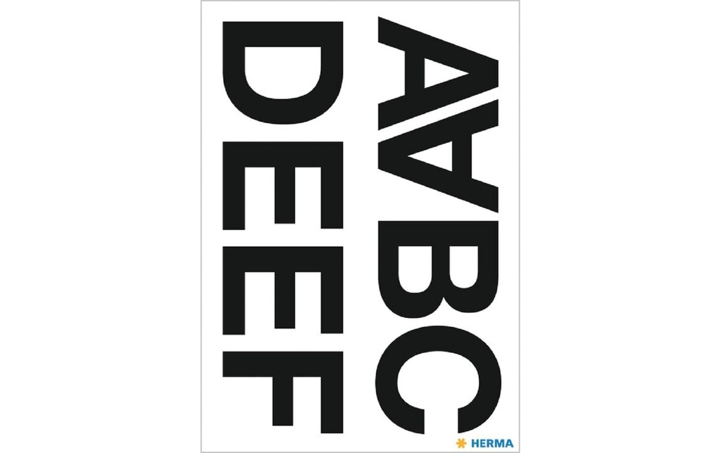 HERMA Lettres adhés.Vario A-N 33mm (2 pces)