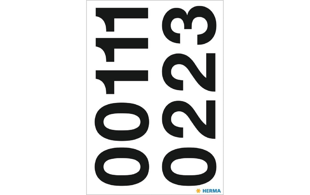 HERMA Chiffres adhés.Vario 0-9 33mm (2 pces)