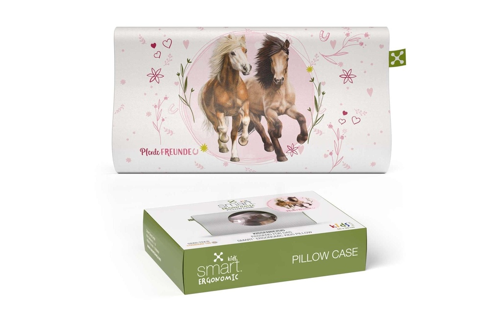 Smartsleep Taie d’oreiller Ergonomic chevaux 50 x 32 cm