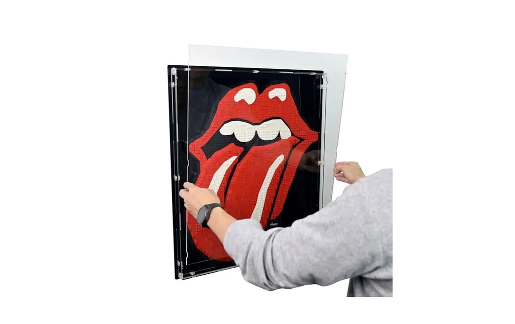 iDisplayit Présentoir mural en acrylique pour LEGO 31206 The Rolling Stones