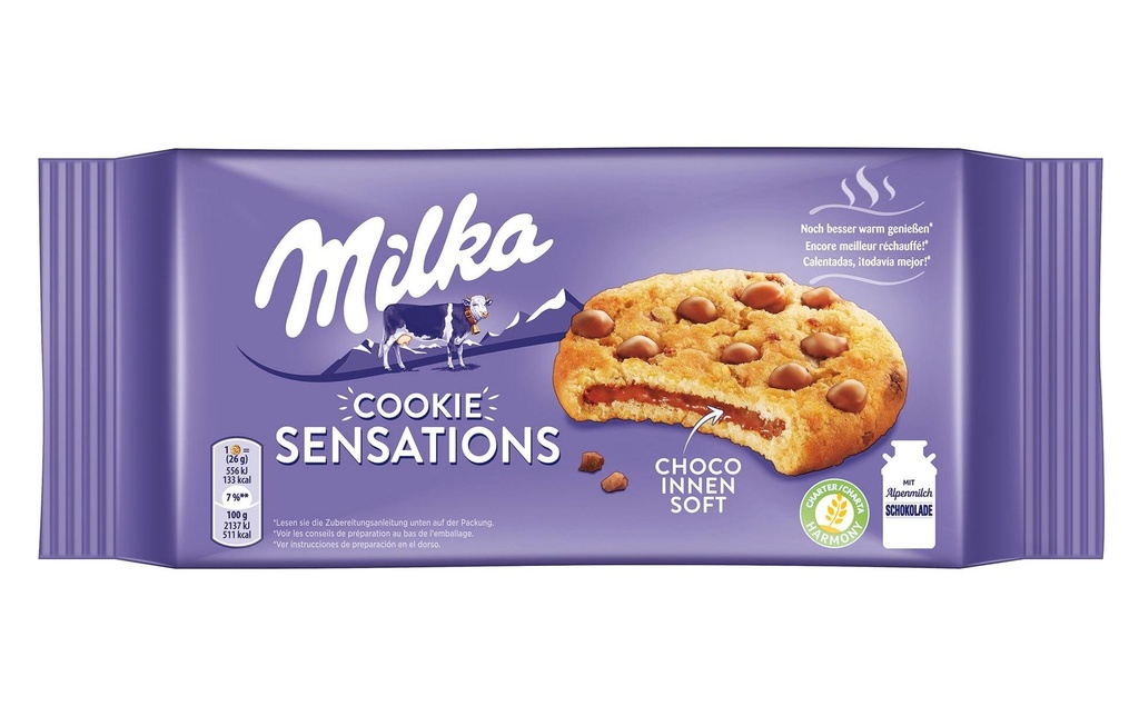 Milka Biscuits Petits gâteaux Cookie Sensations 156 g