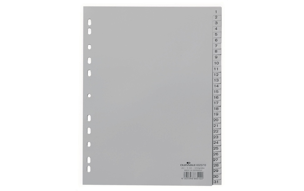 DURABLE Registre A4 1-31