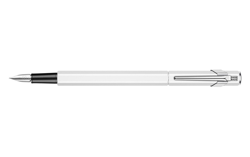 Caran d'Ache Stylo plume 849 Classic Line moyen (M), Blanc