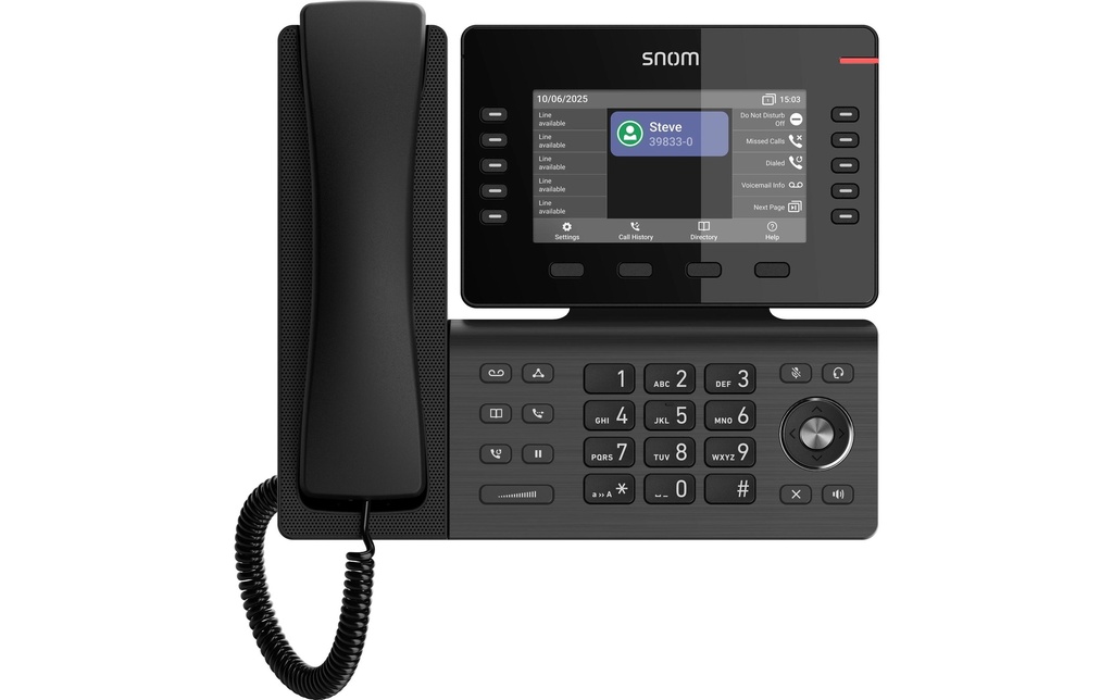 snom Téléphone de bureau D815WB Noir