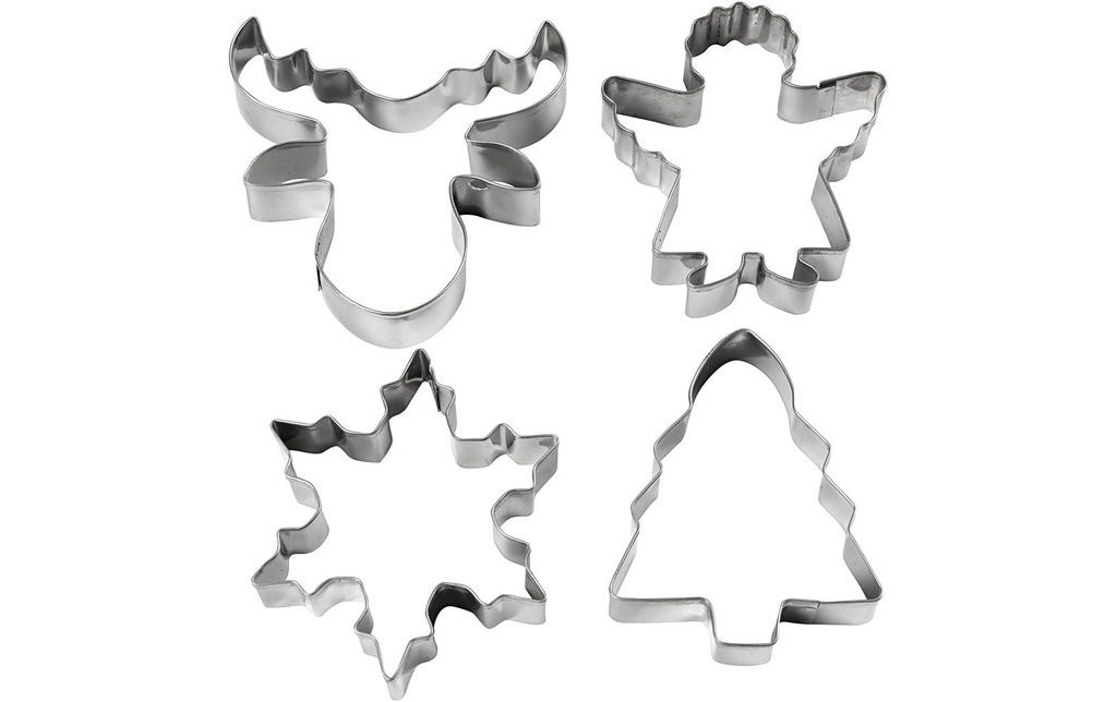 Creativ Company Emporte-pièce pour biscuits 8 cm 4 pièces