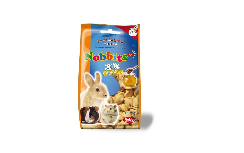 Nobby Collation Nobbits Milk & Honey, 75 g