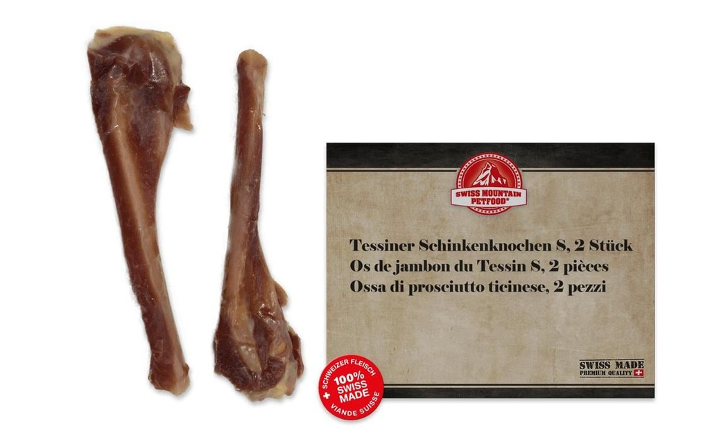 Swiss Mountain Petfood Os de jambon du Tessin S, 2 pcs. à 40 - 60 g