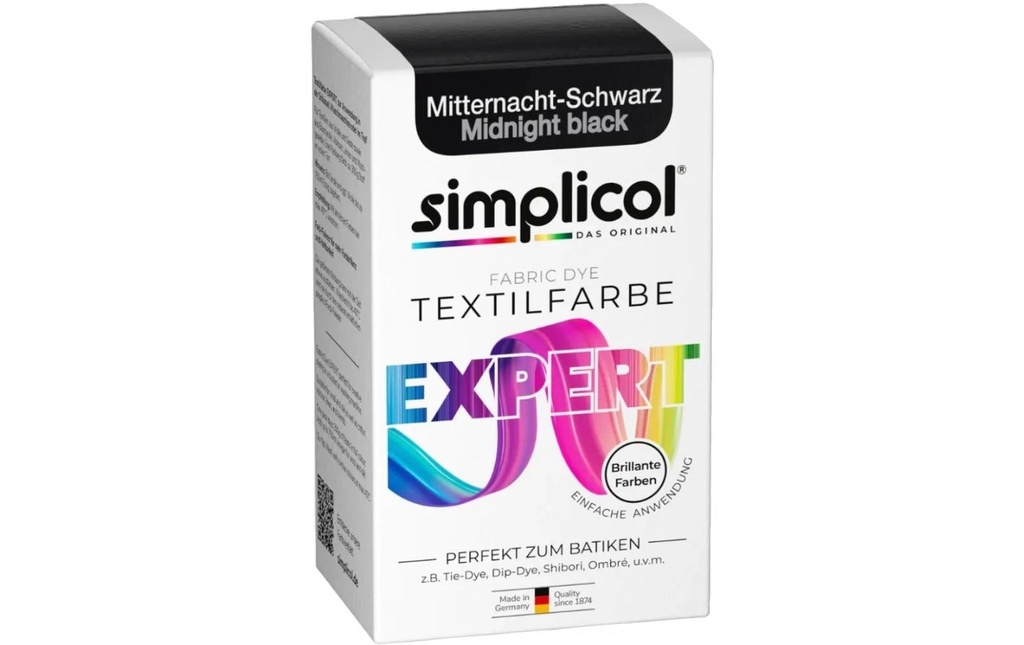 Simplicol Peinture pour textile Expert Noir de minuit, 150 g