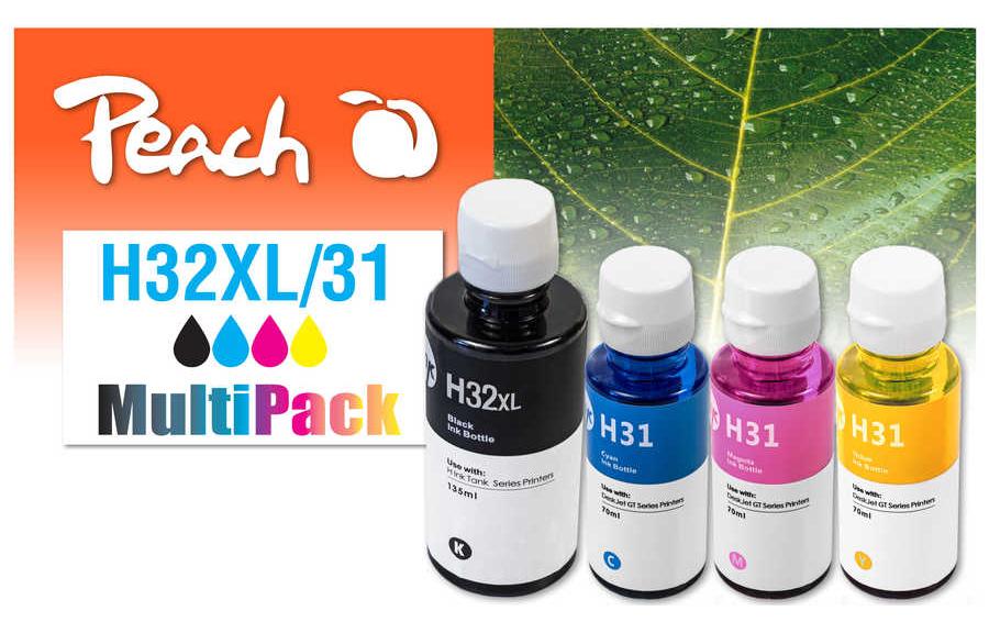 Peach Kits d’encre HP CISS 32XL/31 Multipack BK/C/M/Y