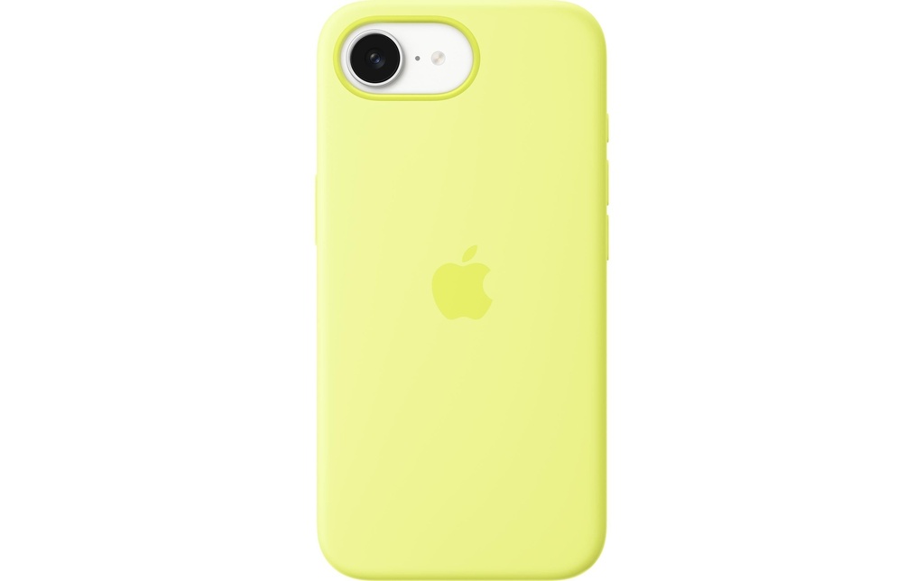 Apple Coque arrière Silicone MagSafe Case iPhone 16e Jaune fluo