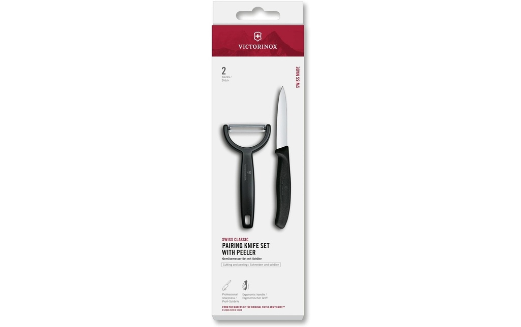 Victorinox Jeux de couteaux Swiss Classic, Noir