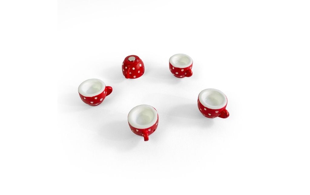 Trendform Aimants Cup 5 Pièce/s, Rouge/Blanc