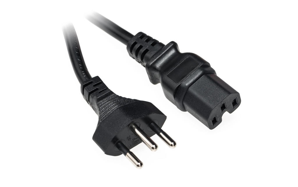Diggelmann Câbles d’alimentation 0.5 m C15 - T12, Noir
