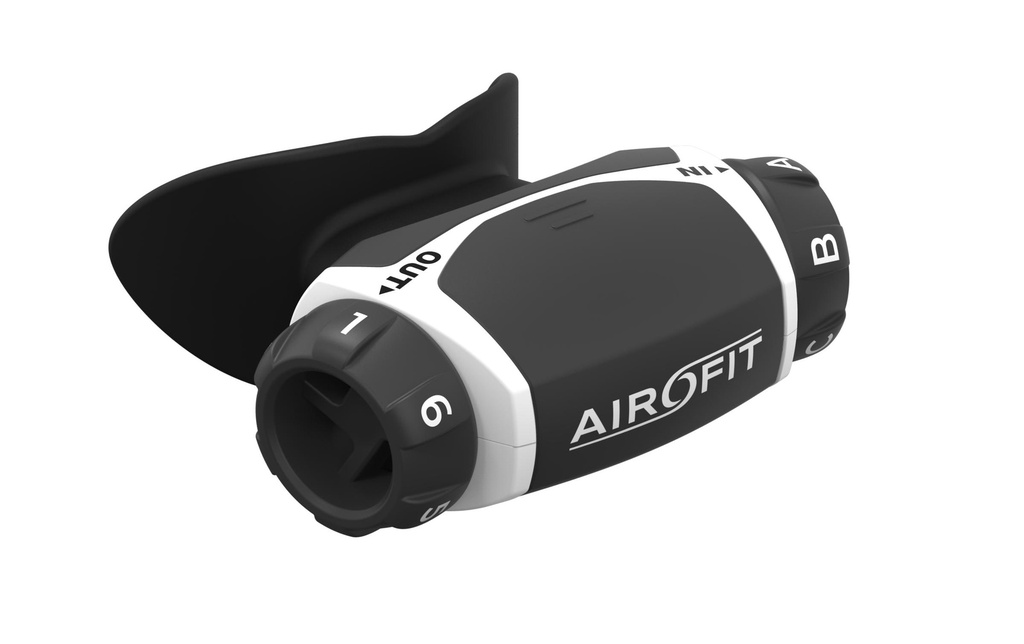 AIROFIT Entraîneur respiratoire Actif, Noir/Blanc