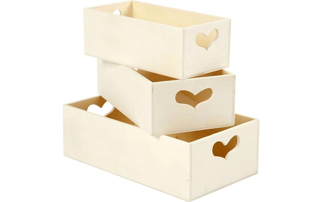 Creativ Company Caisses en bois 3 Pièce/s