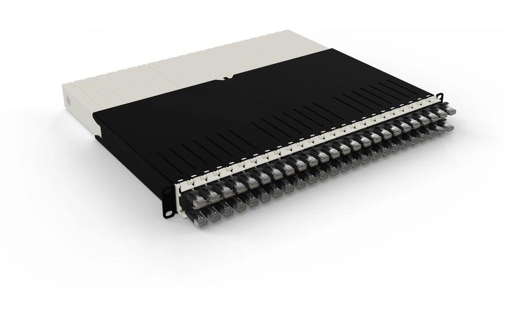 Patchbox patchbox.one / 8RU / Cat 6A, STP, 0.8 m, Noir