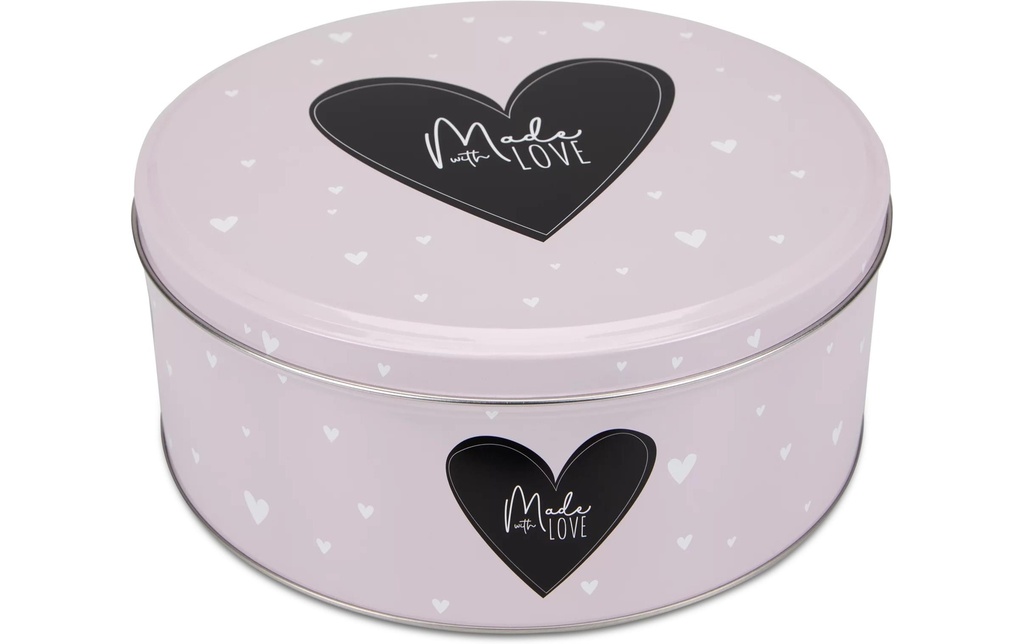 Städter Boîte à provisions Fabriqué avec amour 1.7 l, Rose pâle