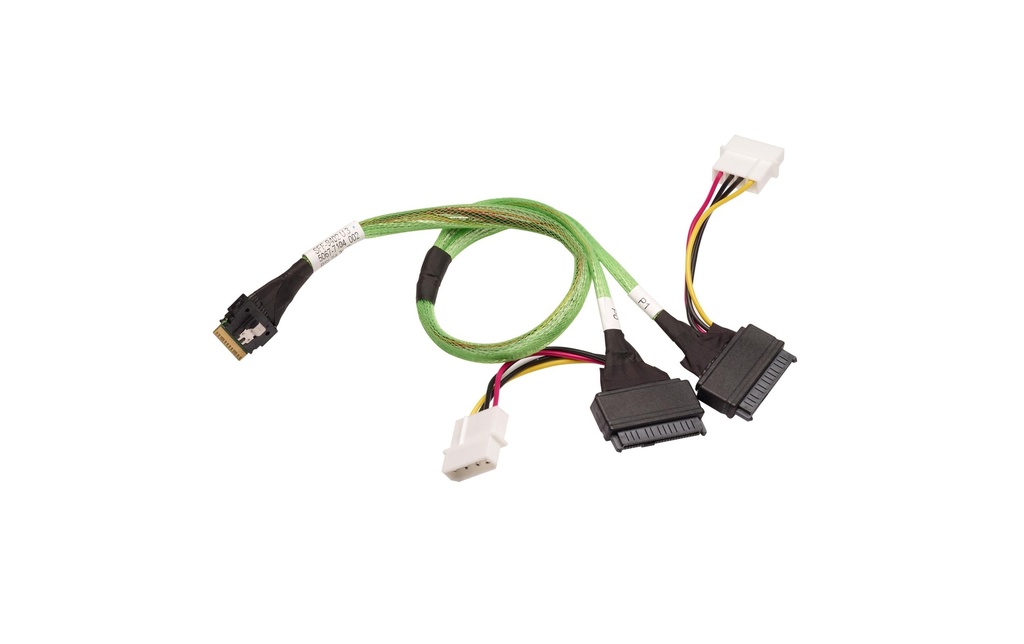 Broadcom Câble SAS SFF-8654 - 2x SFF-8639, 100 cm